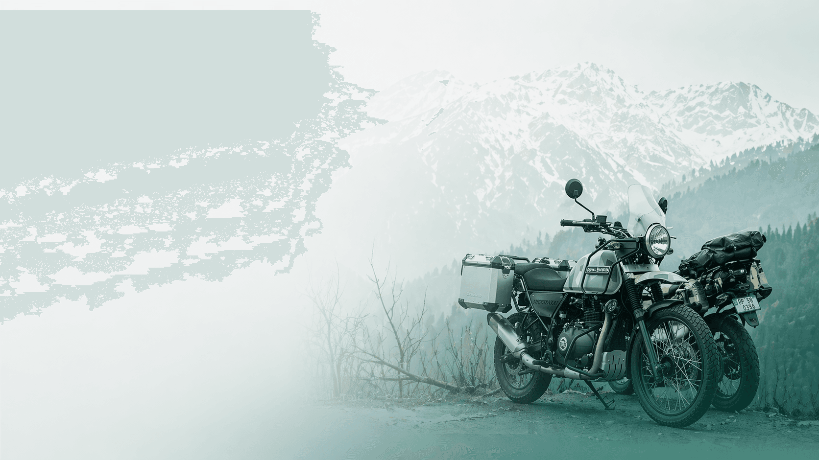 Rider in the Himalayan mountains